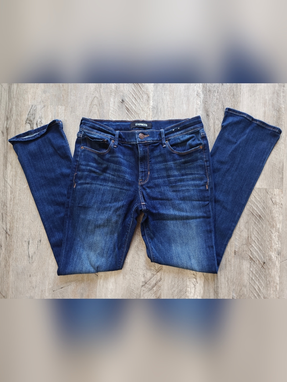 Express Skyscraper Mid Rise Denim Jeans - Picture 11 of 14